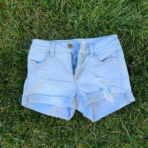 light wash pacsun jean shorts!